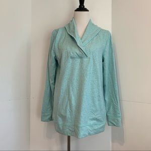 Talbots light blue cowl neck top MEDIUM